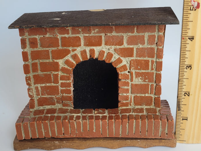 As Is – Handmade Fireplace with Wooden Mantle