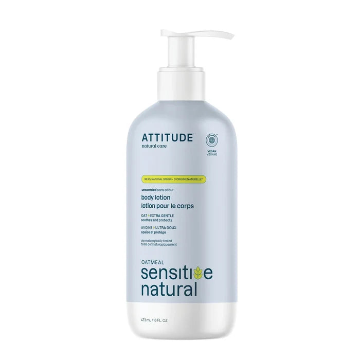 Attitude Sensitive Natural Care Body Lotion Unscented 473ml