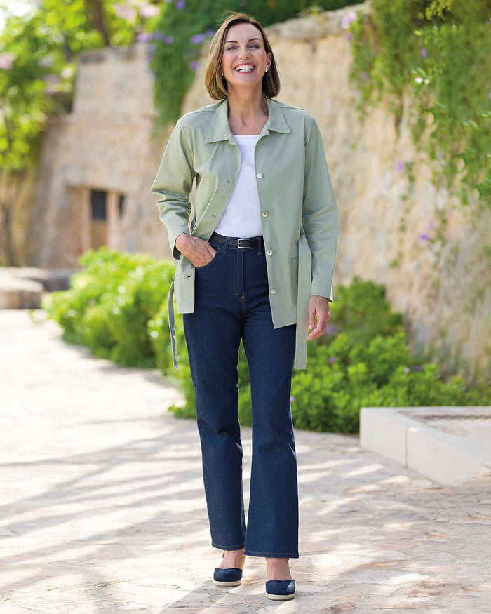 Blair Olive Green utility style safari Jacket - Image 2 - Country Collection