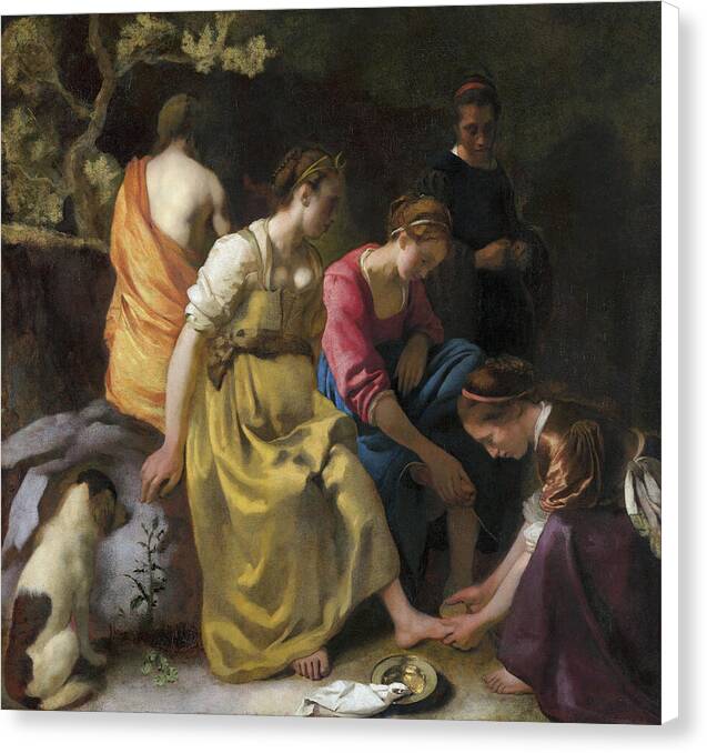 Diana and Her Nymphs - Canvas Print