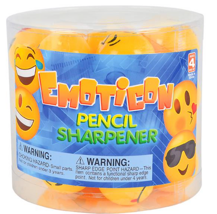 Emoji Pencil Sharpener (24 per unit), #STSHEMO (D-39)