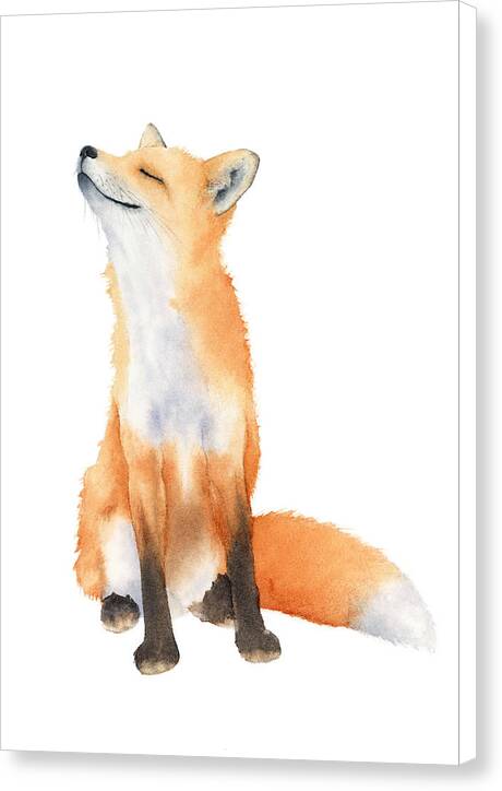 Fox Watercolor - Canvas Print