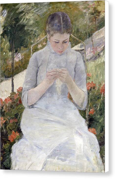 Girl in the Garden - Canvas Print