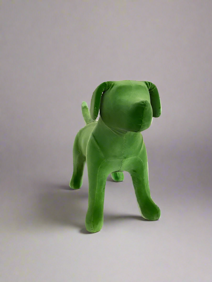 Green Velvet/Velour Dog