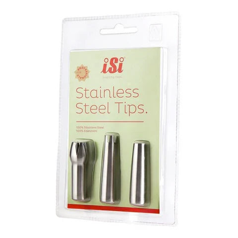 Isi Stainless Steel Decorating Tips- 3 Styles