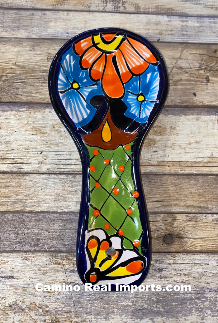 Kitchen Decor Talavera Spoon Rest Sunflower TSR002