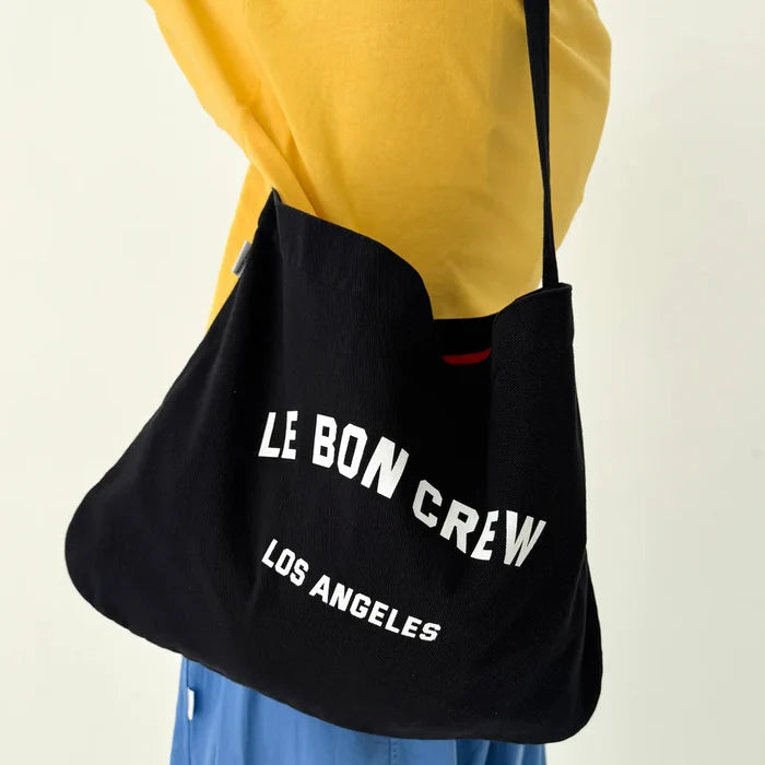 Le Bon Crew Happy Carry Bag in Black