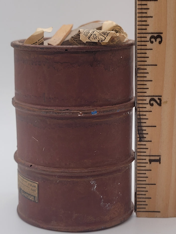 Metal Garbage Barrel