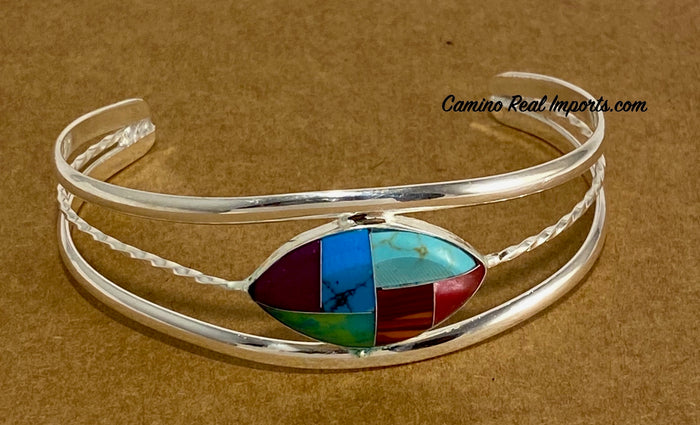 Multi Stone Inlay Bracelet JMSBR002