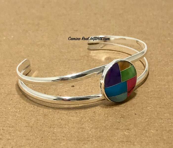Multi Stone Inlay Bracelet JMSBR027