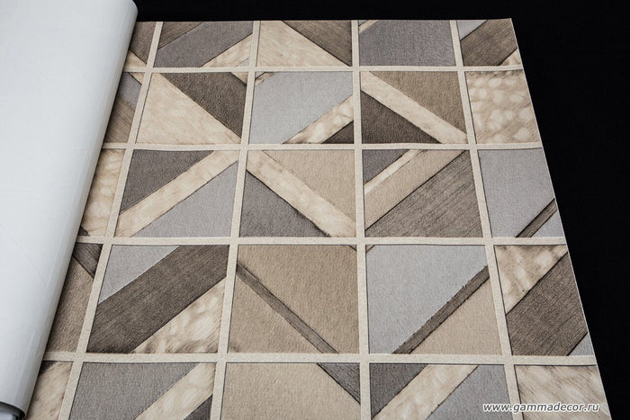 Multi Wooden Design Tiles Backsplash Paste the Wall Wallpaper