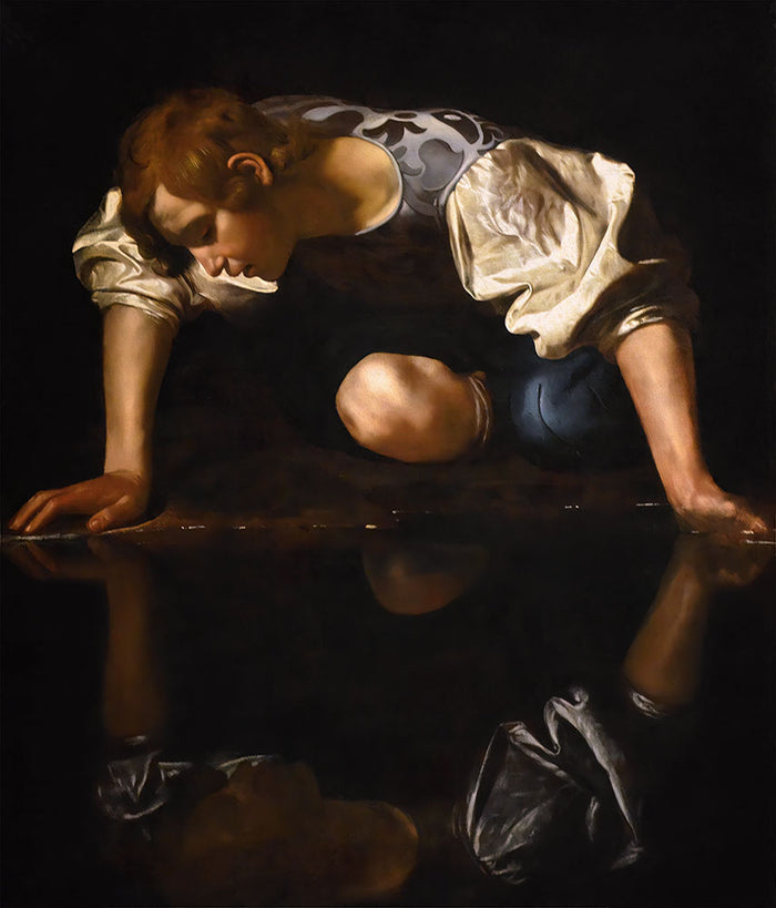 Narcissus by Caravaggio - Art Print - Zapista