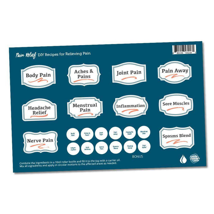 Pain Relief Recipes & Labels DIY for Essential Oils at Your Oil Tools