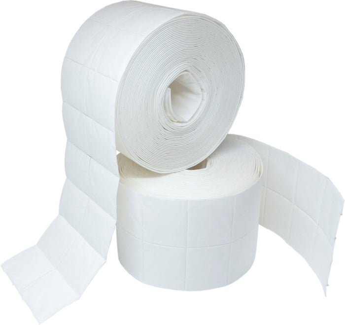 Paper roll nail wipes