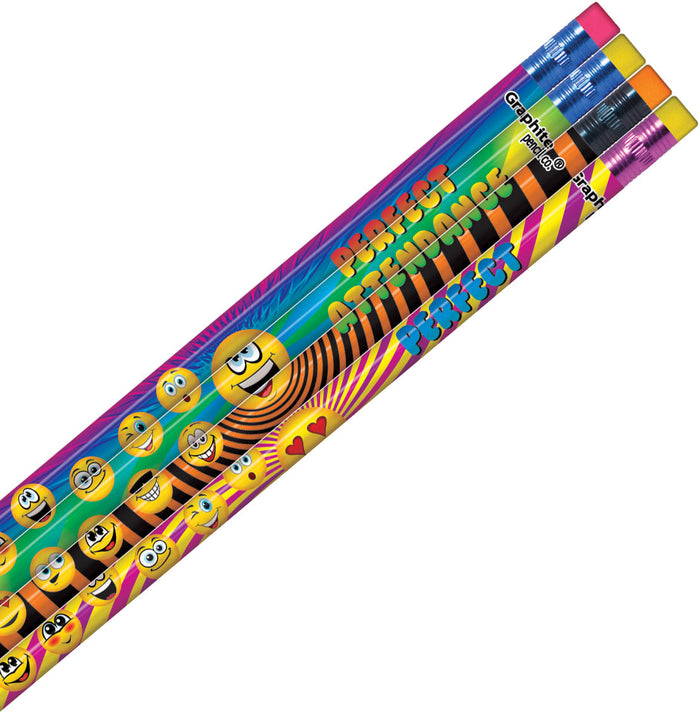 Perfect Attendance Funny Face Pencil, #978