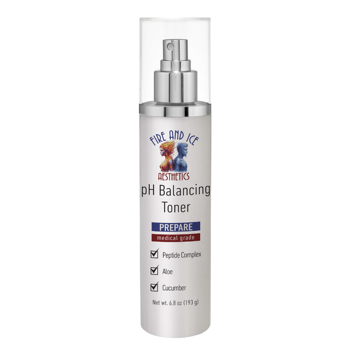 pH Balancing Toner bottle with brand logo on a white background