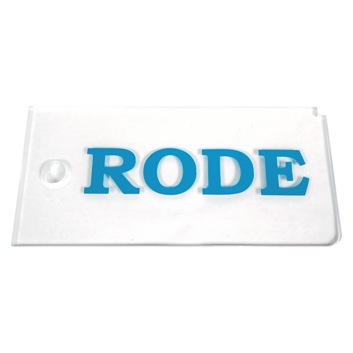 A product picture of the Rode Plexiglass Scraper