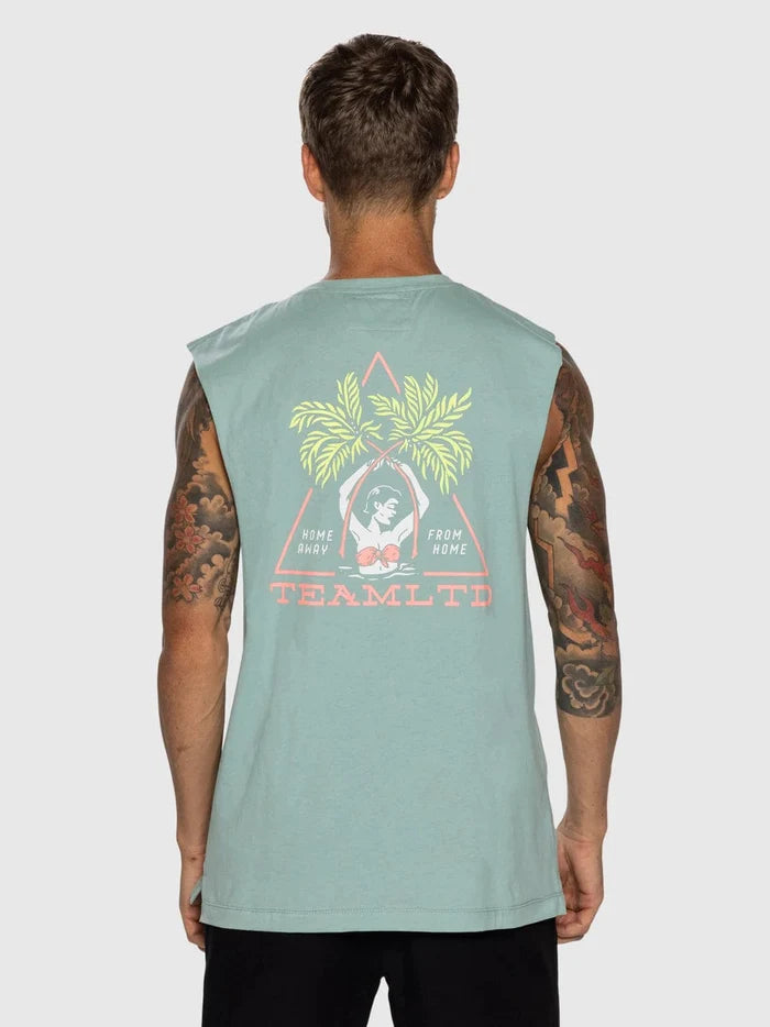 TEAMLTD Mens Island Babe Tank Sage