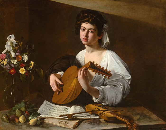 The Lute Player by Caravaggio - Art Print - Zapista