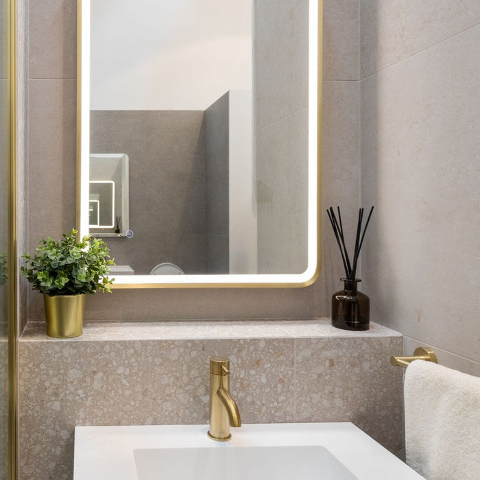 VOS Towel Rail 30cm - Brushed Brass Bathroom Accessories JTP