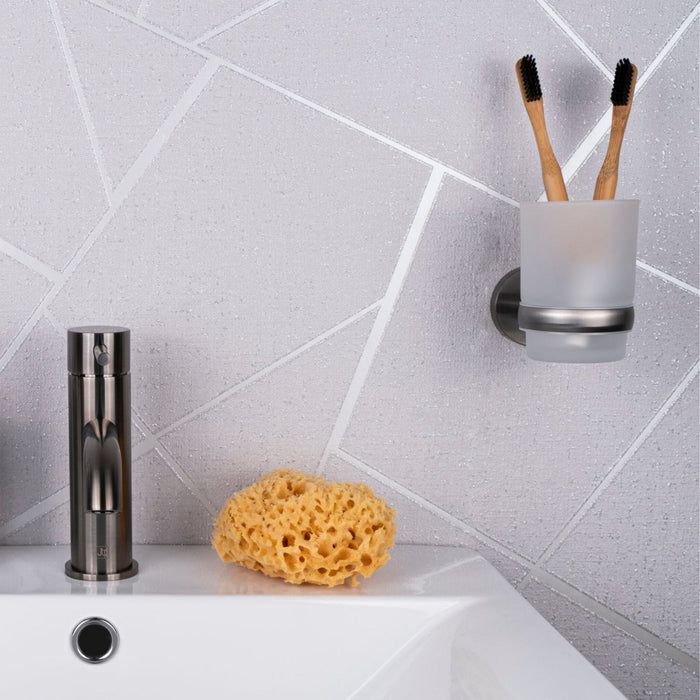 VOS Tumbler Holder - Brushed Black Bathroom Accessories JTP