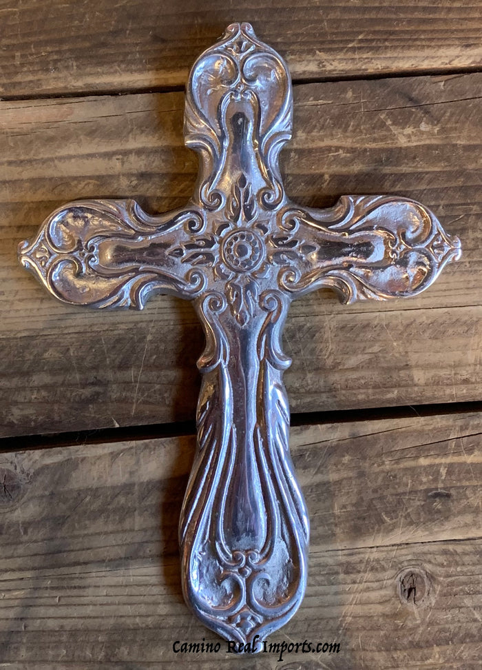 Wall Hanging Pewter Cross Decor MCP025