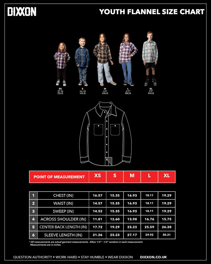 Youth Tobacco Flannel