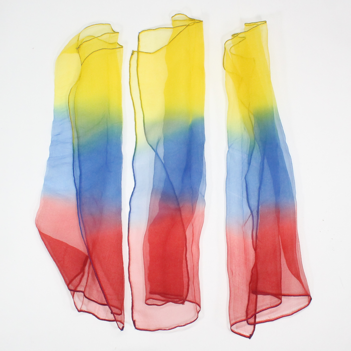 Red Blue Yellow Ombre 16"