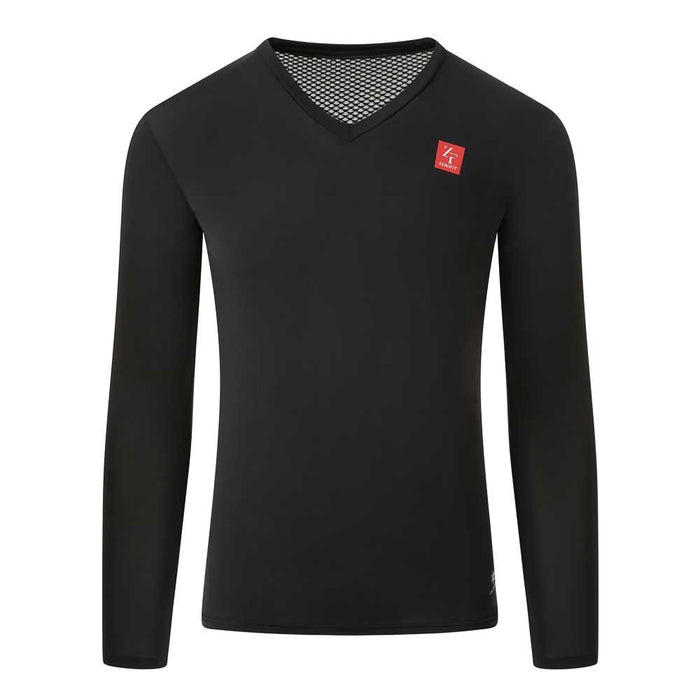 ZeroFit Iceskin Baselayer V-Neck Long Sleeve Black
