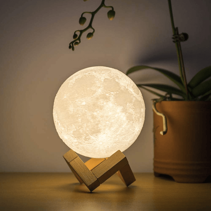 Gadget Gerbil 3D Printed Moon Lamp (Original)