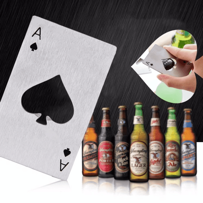 Gadget Gerbil Ace of Spades Bottle Opener