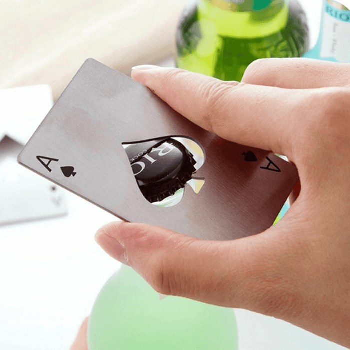 Gadget Gerbil Ace of Spades Bottle Opener