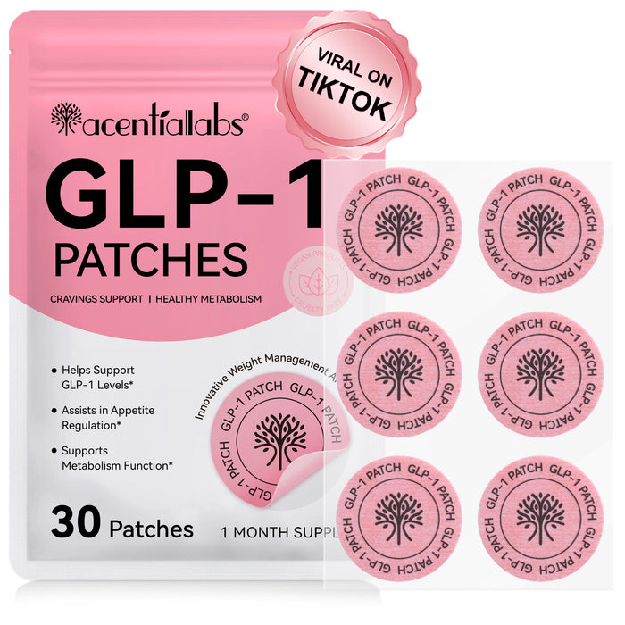 acentiallabs GLP-1 PATCHES CRAVINGS SUPPORT I HEALTHY METABOLISM 30 Patches