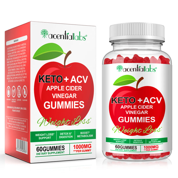 acentiallabs KETO +ACV APPLE CIDER VINEGAR GUMMIES Bottled Gummies