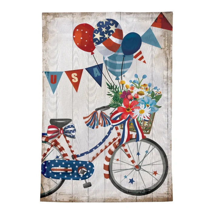 American Classic Bicycle Moire Garden Flag