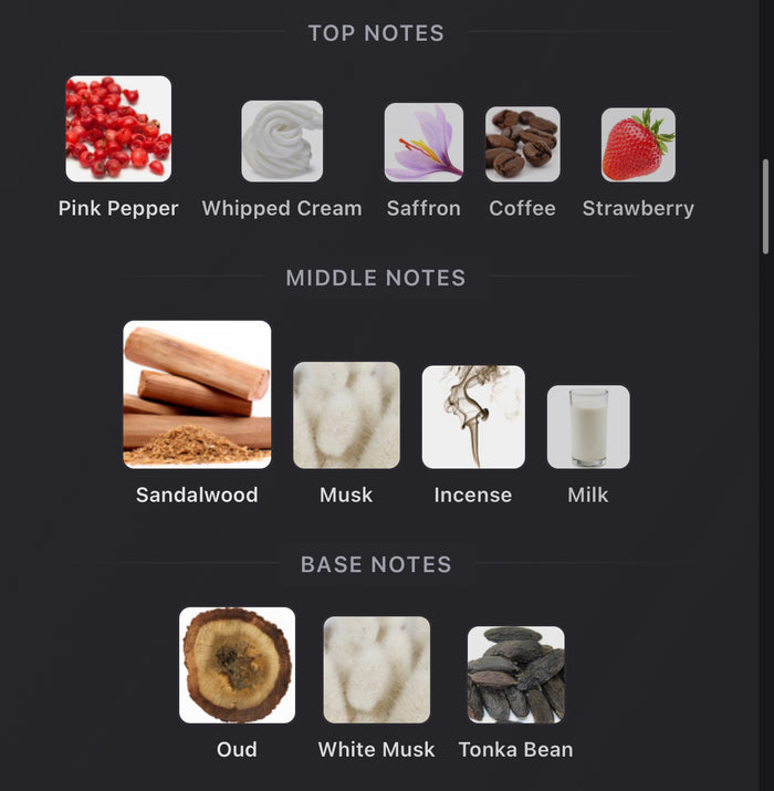 Andromeda's Inspired by Oudgasm Milky Musk Oud 30 Eau De Parfum Kayali