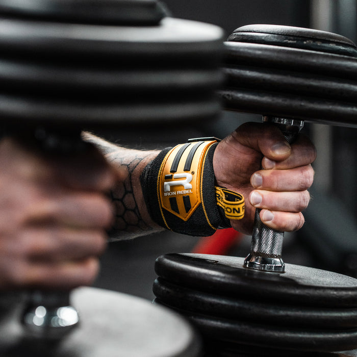 Apex Wrist Wraps (Black/Gold)
