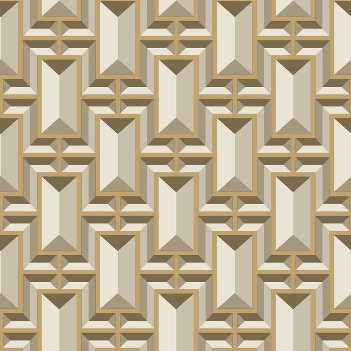 Ashford House Gold Facet Metallic Formal on Sure Strip Wallpaper