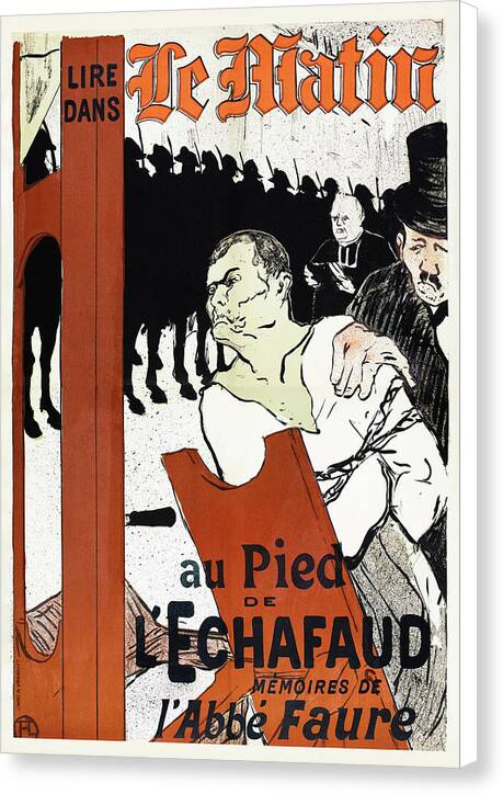 Au Pied de l'Echafaud - Canvas Print