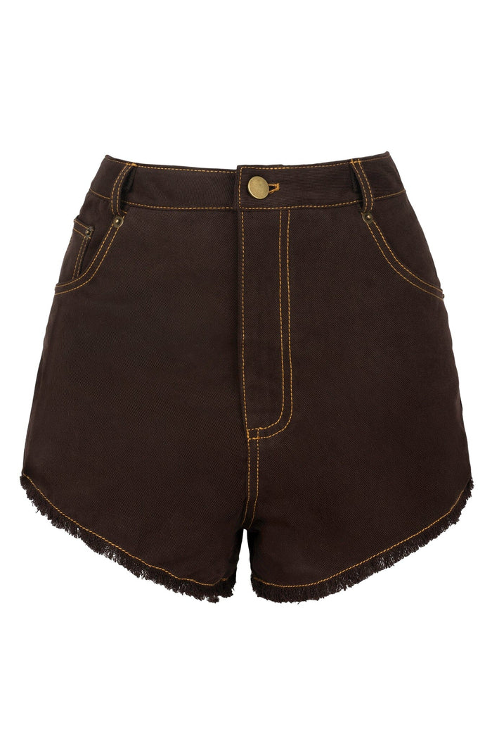 Brown Washed Denim / XS