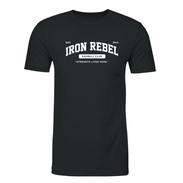 Barbell Club (Black) Premium Fitted Gym T-shirt