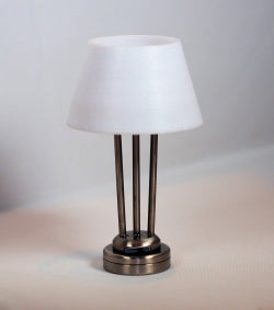 Battery Operated LED Table Lamp - Silver T27