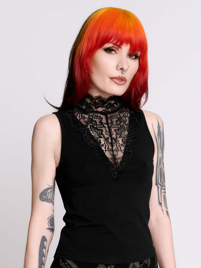 Black Lace Top