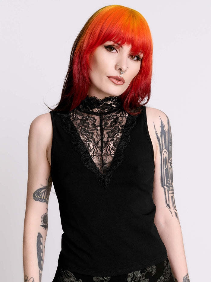 Black Lace Top