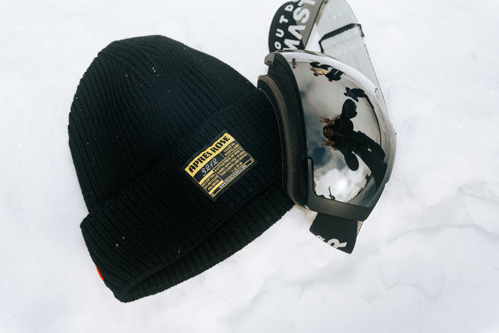 Black Patch Beanie