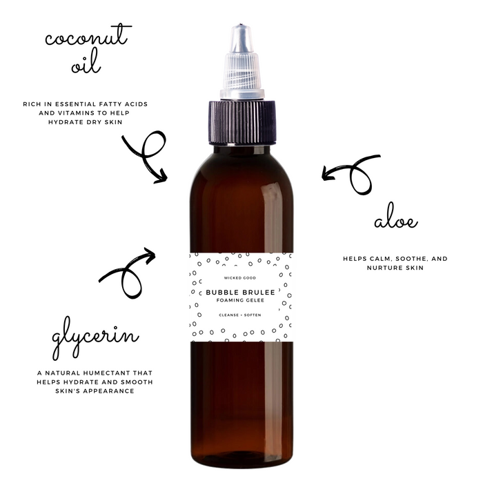 Custom Bubble Bath + Shower Gel - Bubble Brûlée | Foaming Bubble Bath, Shower Gel, Shampoo | Made To Order, 1500+ Scents