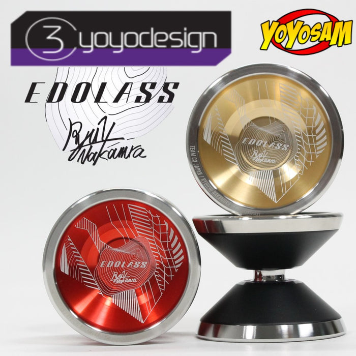 C3yoyodesign Edolass Yo-Yo - Ryuichi Nakamura’s signature Bi-Metal YoYo - YoYoSam