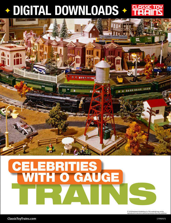 Celebrities with O Gauge Trains