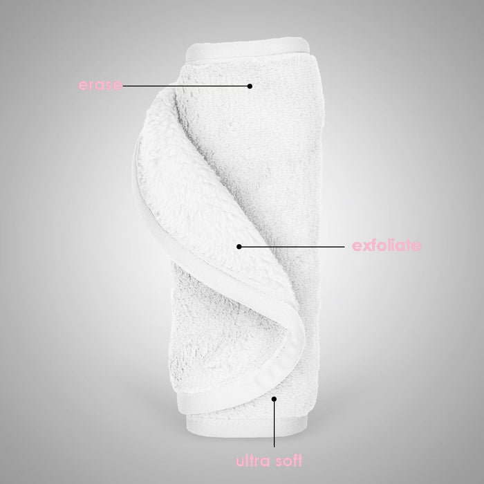 Compress microfiber facial towel - White