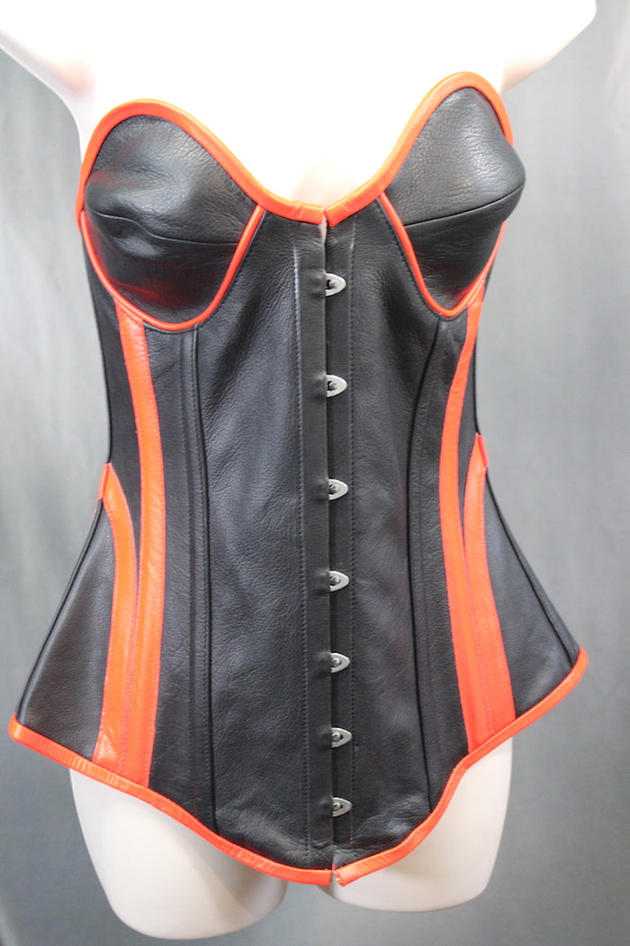 Cyber Leather Corset by The Otter and The Fox
